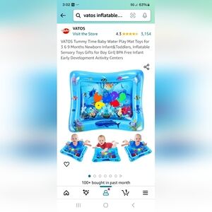 Vatos Inflatable Water Play Mat